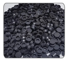 Pièces de capuchons en plastique noir pour lego moc carrelage 1000pcs parfaites pour moc carrelage détaillé