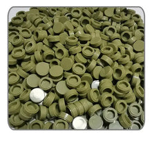 Caps en plastique lego moc carrelage olive avec trou central et rebord sur 1000 pièces pour construction moc carrelage