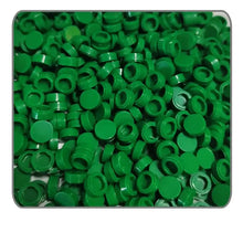 Green plastic lego round studs for lego moc carrelage 1000pcs used in moc carrelage construction sets