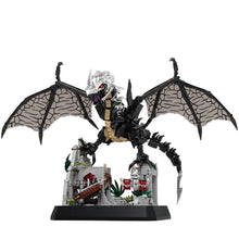 Lego moc dragon noir et argent avec ailes détaillées construit en briques en plastique lego moc game of thrones