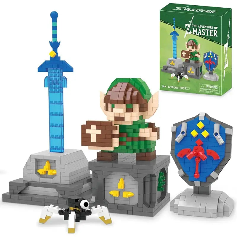 LEGO MOC Link Zelda BOTW Shield and Sword 1200 pieces– Enjouet