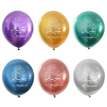 Lot 10 Ballons Fête Ramadan Eid Mubarak - Enjouet