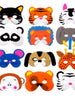 Lot 10 Masques créatifs animaux pour enfants - Enjouet