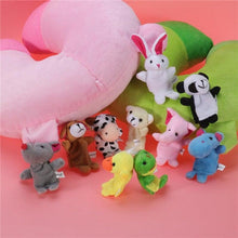 Lot 10 Mini Marionnettes Animaux en peluche - Enjouet