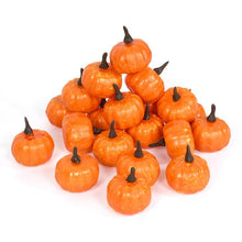 Lot 12 Mini citrouilles artificielle d'halloween - Enjouet