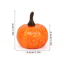 Lot 12 Mini citrouilles artificielle d'halloween - Enjouet