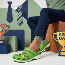 Sandales crocs vertes brillantes avec breloques colorées super mario kart lot 16 pour chaussures mario kart