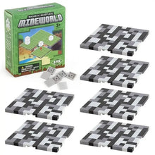 Lot 6 plaques magnétiques minecraft en design pixelisé noir et blanc avec base magnétique pour assemblage créatif