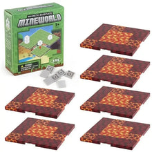Lot 6 plaques magnétiques minecraft avec motifs lave rouge et orange pour ensembles de jeu magnétiques minecraft