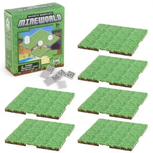 Lot 6 plaques magnétiques minecraft vertes à texture pixel herbe et bordures terre pour baseplate aimantée
