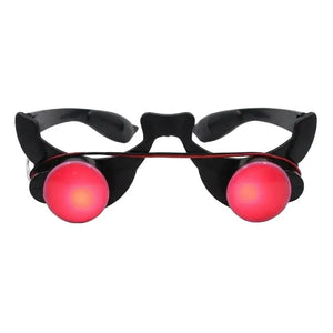 Lunettes Halloween à yeux rouges lumineux