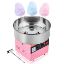 Machine à barbe à papa rose en acier inoxydable avec trois cônes moelleux colorés idéale pour déguisement carnaval et magasins de jouets
