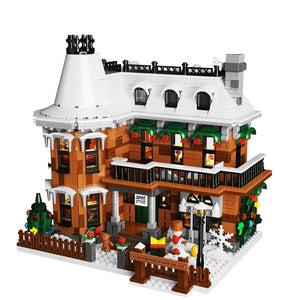 Buildable Victorian Christmas house with 1549 pieces