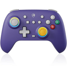 Manette sans fil pro pour switch 2 violet avec joysticks à effet lumineux et boutons à anneaux arc-en-ciel echtpower wireless pro
