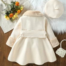 Manteau Fille Col Fourrure - Enjouet