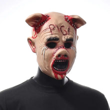 Masque Halloween Tête de Cochon Ensanglanté - Enjouet