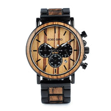 Montres Quartz militaire en bois pour hommes - Enjouet