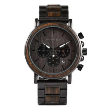 Montres Quartz militaire en bois pour hommes - Enjouet