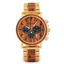 Montres Quartz militaire en bois pour hommes - Enjouet