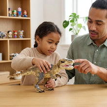 Modèle nanoblock dinosaures tan et gris avec dents et griffes détaillées idéal aux enfants déguisement carnaval