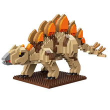 Nanoblock dinosaures jouet d’assemblage beige et orange en briques plastique avec dos épineux pour aux enfants déguisement carnaval