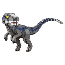 Nanoblock dinosaures tyrannosaurus rex gris et bleu en briques plastiques pour aux enfants déguisement carnaval