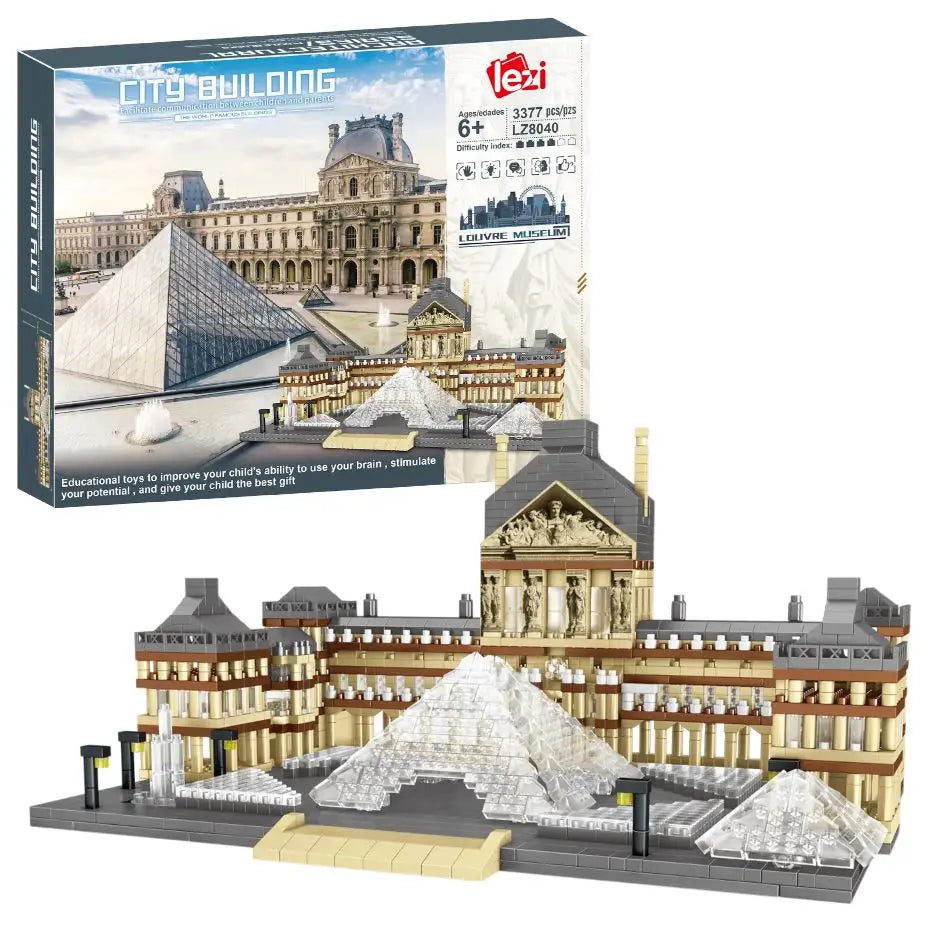 Nanoblock Louvre Pyramide LED intégrées– Enjouet