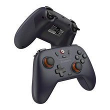 Manette gamesir nova lite noire avec joysticks hall effect orange et grip texturé pour gaming sans fil