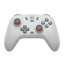 Manette gamesir nova lite avec joysticks hall effect orange et boutons noirs pour jeu vidéo gris
