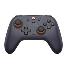 Manette gamesir nova lite bleu foncé avec joysticks hall effect orange et boutons noirs pour gaming précis