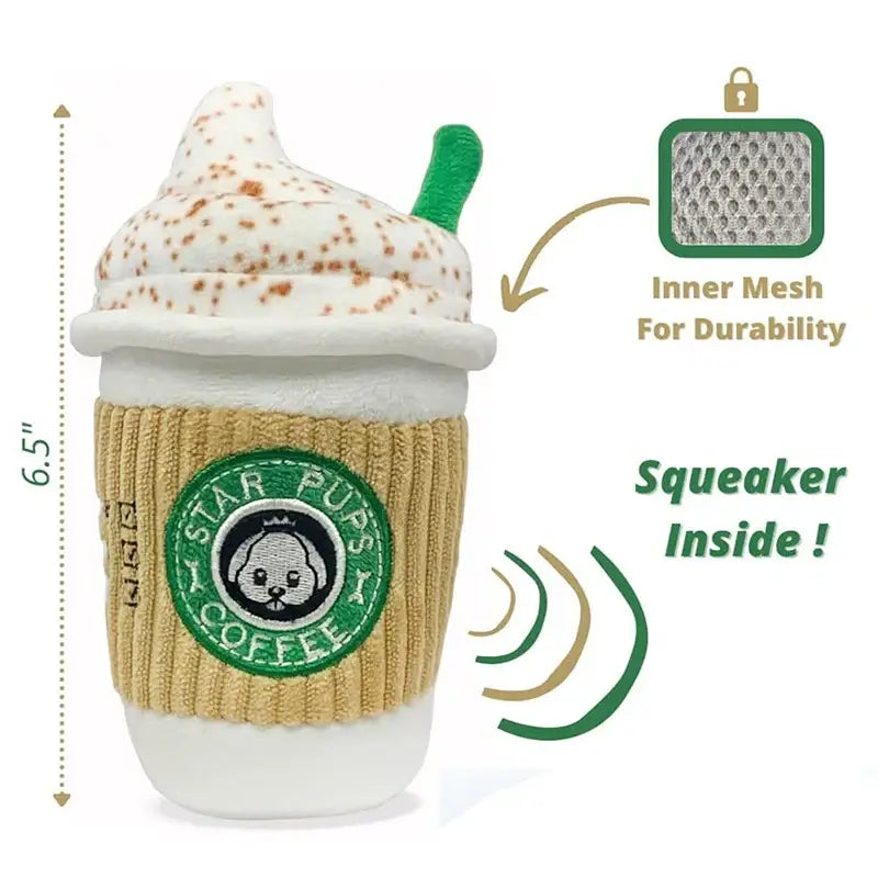 Peluche à mâcher Capuccino pour animaux