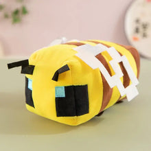 Peluche minecraft creeper 25cm avec abeille en tissu doux jaune et rayures marron peluche minecraft