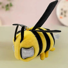 Peluche minecraft creeper monster 25cm en tissu peluche jaune et noir avec ailes en tissu noir et antennes
