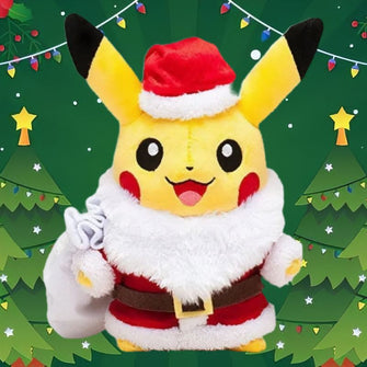 Peluche Pokemon Pikachu Pere Noel - Enjouet