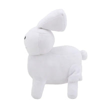 Peluche personnage de jeu fantastique 25 cm lapin blanc doux avec yeux brodés noirs version peluche