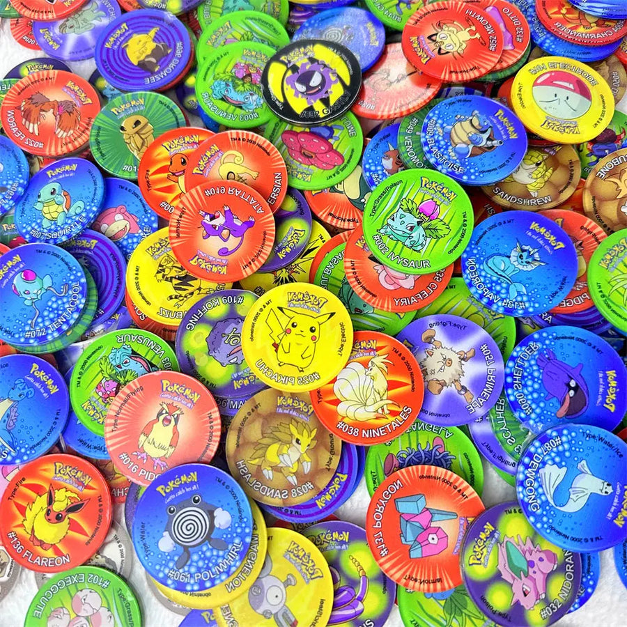 Pogs Tazos Pokémon: Nostalgic Round Cards– Enjouet