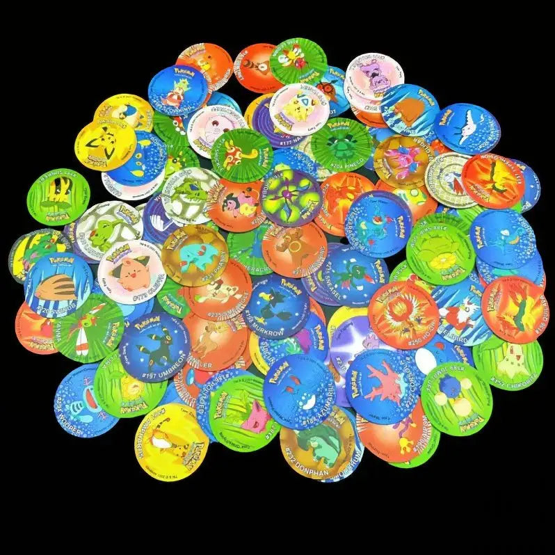 Pogs Tazos Pokémon: Nostalgic Round Cards– Enjouet