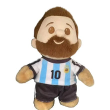 Porte-clés peluche joueur de football avec peluche à accrocher en peluche joueur habillé en maillot argentina numéro 10