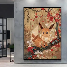 Poster Peinture Pokemon Nature - Enjouet