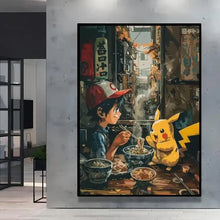 Poster Peinture Pokemon Nature - Enjouet