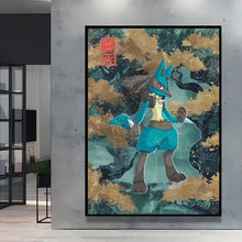 Poster Peinture Pokemon Nature - Enjouet