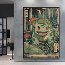 Poster Peinture Pokemon Nature - Enjouet