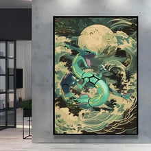 Poster Peinture Pokemon Nature - Enjouet