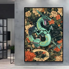 Poster Peinture Pokemon Nature - Enjouet