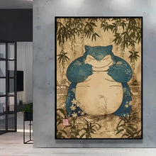 Poster Peinture Pokemon Nature - Enjouet