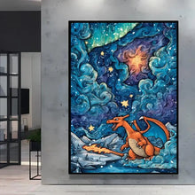 Poster Pikachu Snorlax Van Gogh - Enjouet