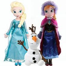 Peluches princesses elsa anna et olaf conte hivernal en tissu doux idéal déguisement carnaval
