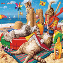 Puzzle 1000 Pieces Chats Plage - Enjouet