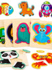 Puzzle 3D en bois pour enfants - Enjouet