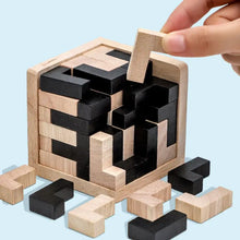 Puzzle Cube Bois 3D Créatif - Enjouet